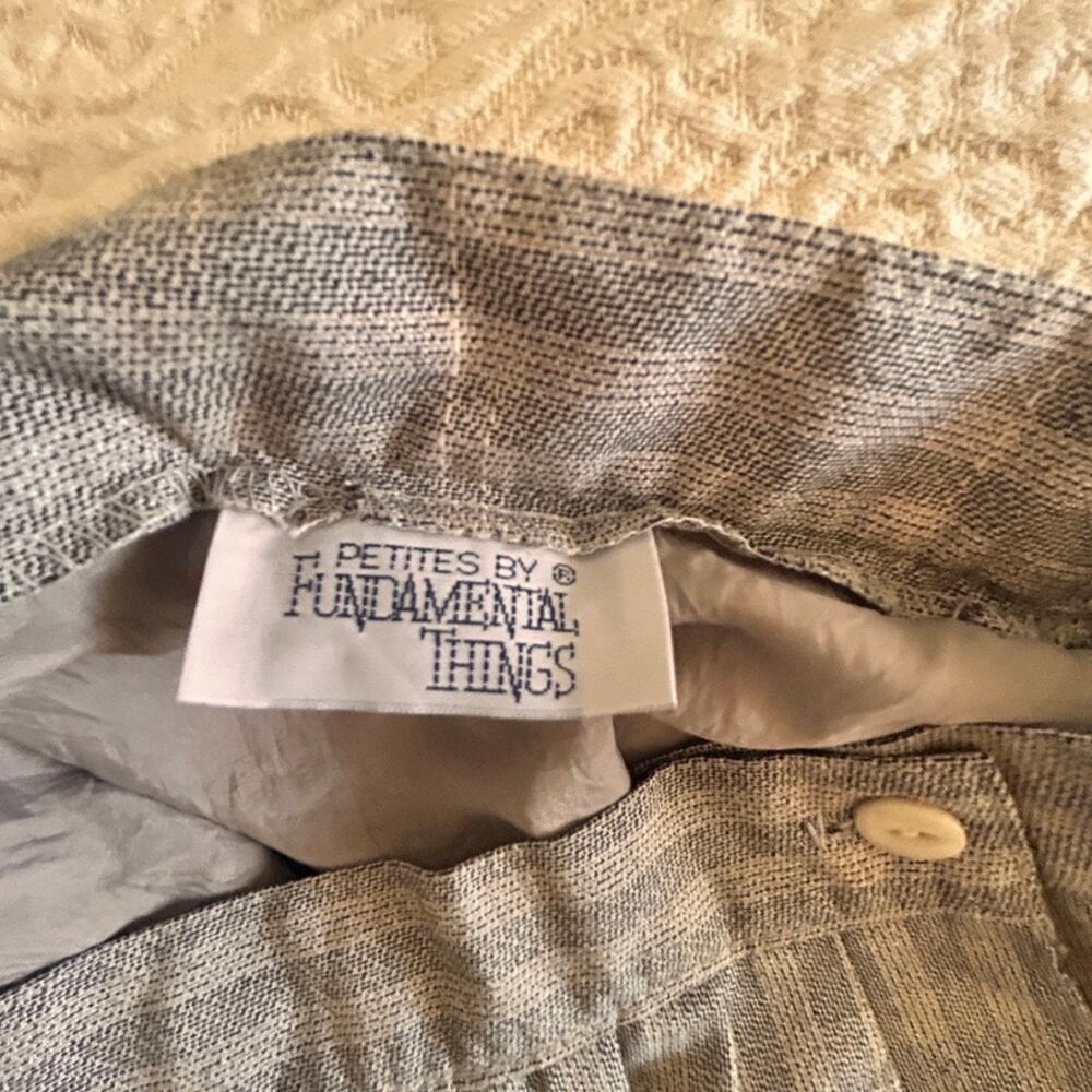 Fundamental Things, Black and white plaid textured skirt, petite, size 4 - Picture 5 of 7